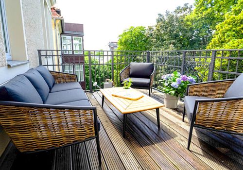 Musikviertel Leipzig | Kingsize-Suite | Balkon