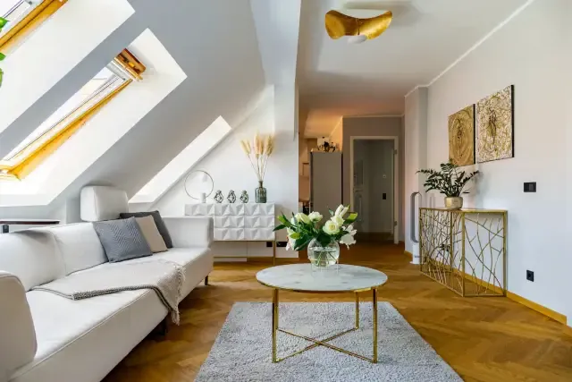 Musikviertel Leipzig - Premium Deluxe Maisonette - Wohnzimmer