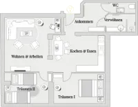 Musikviertel Leipzig - Grundriss Premium-Auszeit