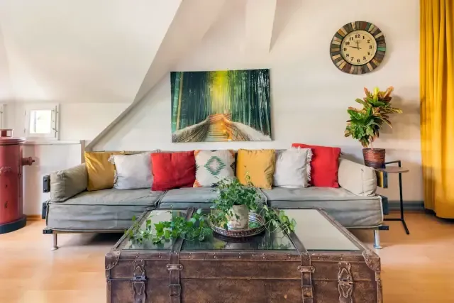 Musikviertel Leipzig - Wohlfühl-Oase - Zimmer 1 - Couchgarnitur