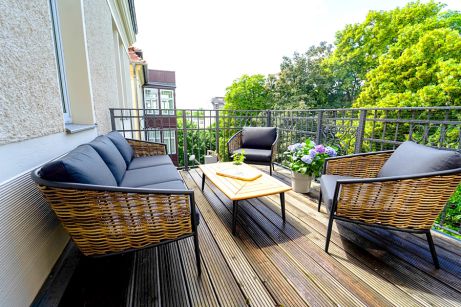 Musikviertel Leipzig | Kingsize-Suite | Balkon