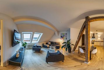 Premium Auszeit Suite - großes Wohnzimmer 