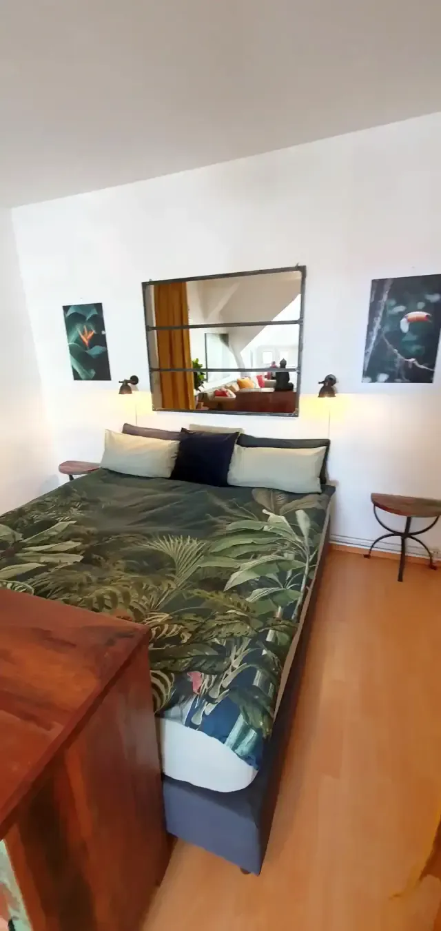 Musikviertel Leipzig - Wohlfühl-Oase - Zimmer 1 - Doppelbett mit Kuschelgarantie