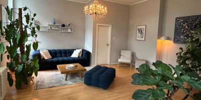 Musikviertel Leipzig | Premium Family-Suite | Wohnraum