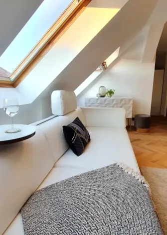 Musikviertel Leipzig - Premium Deluxe Maisonette - Wohnzimmer
