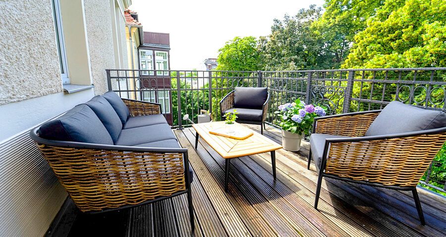 Musikviertel Leipzig | Kingsize-Suite | Balkon