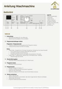 Waschmaschine für Ferienwohnungsgäste