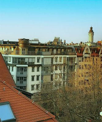 Premium Deluxe-Maisonette - Aussicht aus Küchenfenster