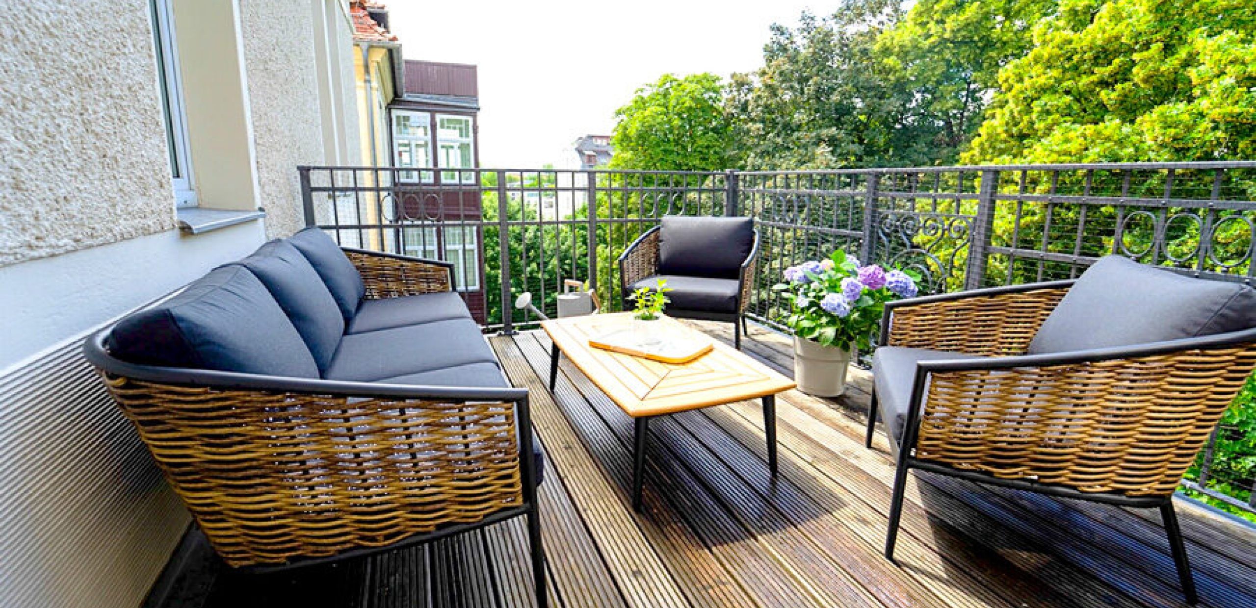 Musikviertel Leipzig | Kingsize-Suite | Balkon